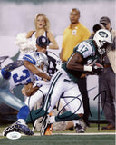 Plaxico Burress New York Jets Signed/Autographed 8x10 Photo JSA 154827