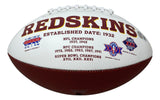 John Riggins Signed Washington Redskins Logo Football BAS