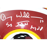 Williams Rypien Riggins Signed Washington Redskins F/S VSR4 Helmet BAS W 51899