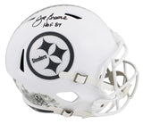 Steelers Joe Greene "HOF 87" Signed STS III F/S Speed Rep Helmet W/ Case BAS Wit