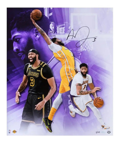 Anthony Davis Autographed Lakers "Culmination" 20" x 24" Photograph UDA LE 3/103