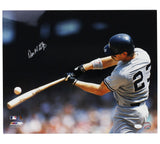 Don Mattingly Signed New York Yankees Unframed 16x20 Hitting Ball MLB Photo