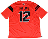 NICO COLLINS AUTOGRAPHED HOUSTON TEXANS #12 RED NIKE JERSEY BECKETT