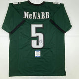 Autographed/Signed DONOVAN MCNABB Philadelphia Green Football Jersey Beckett COA