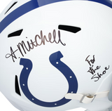 Adonai Mitchell Autographed "For The Shoe" Colts Full Size Speed Helmet Fanatics