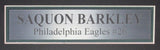 Saquon Barkley Signed/Autographed Eagles Football Jersey Framed Beckett 192411