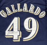 YOVANI GALLARDO Signed Custom Replica Navy Jersey AUTO - JSA