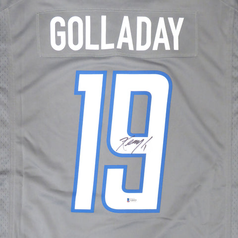 DETROIT LIONS KENNY GOLLADAY AUTOGRAPHED NIKE GRAY JERSEY SIZE XL BECKETT 185585