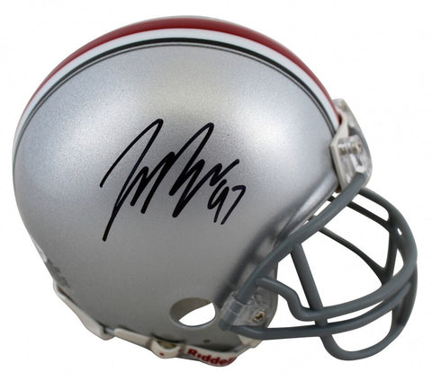 Joey Bosa Signed Ohio State Buckeyes Mini-Helmet (Beckett COA)2016 #3 Pk Overall