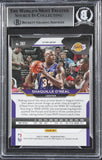 Lakers Shaquille O'Neal Signed 2020 Panini Prizm Ruby Wave #207 Card BAS Slabbed