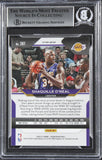 Lakers Shaquille O'Neal Signed 2020 Panini Prizm Ruby Wave #207 Card BAS Slabbed