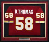 Chiefs Derrick Thomas Autographed Framed Red Champion Jersey PSA/DNA #AH41446