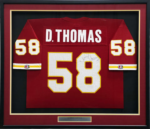Chiefs Derrick Thomas Autographed Framed Red Champion Jersey PSA/DNA #AH41446