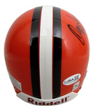 Ozzie Newsome HOF Signed/Inscribed Browns Mini Football Helmet JSA 213139
