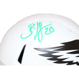 Brian Dawkins Signed Philadelphia Eagles Lunar Mini Helmet Beckett 43037