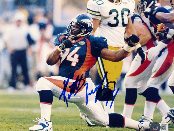 Keith Traylor Autographed/Signed Denver Broncos 8x10 Photo Beckett 50494