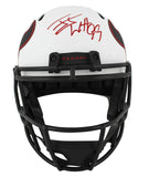 Texans J.J. Watt Authentic Signed Lunar Full Size Speed Rep Helmet BAS Witnessed