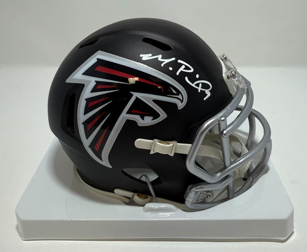 Atlanta Falcons QB MICHAEL PENIX JR. Signed Riddell Speed Mini Helmet AUTO - BAS