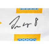 Omarion Hampton Autographed Pro Style Blue Sz XL Jersey Beckett Witness 51631