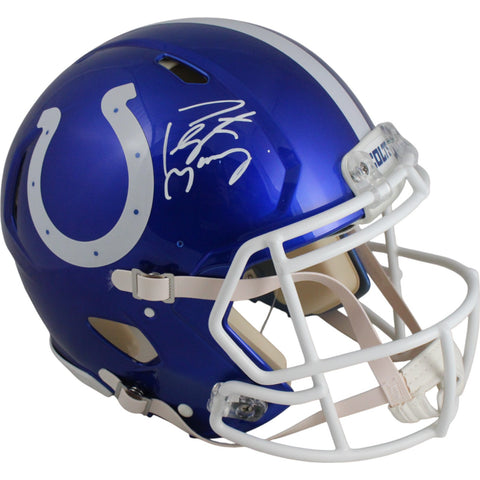 Peyton Manning Signed Indianapolis Colts Authentic Flash Helmet Fanatics 49591