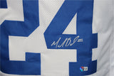 Marion Barber Autographed/Signed Pro Style White XL Jersey Beckett 36902