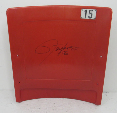 Lawrence Taylor HOF Signed/Auto Giant Stadium Chair Back NY Giants Steiner 19574
