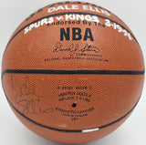 Dave Ellis Autographed NBA Leather Basketball San Antonio Spurs JSA #AZ56120