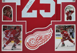 FRAMED DETROIT RED WINGS DARREN MCCARTY AUTOGRAPHED SIGNED JERSEY JSA COA