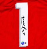 Tracy McGrady Autographed Red Pro Style Jersey- Beckett W Hologram *Black