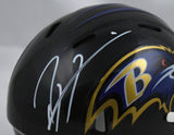 Ray Lewis Autographed Baltimore Ravens Speed Mini Helmet - Beckett W Holo *White