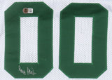 Robert Parish Signed Boston Celtics Career Highlight Stat Home Jersey (Beckett)