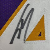 Framed Autographed/Signed Shaquille Shaq O'Neal 35x39 LA Split Jersey COA