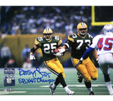 Dorsey Levens Signed Green Bay Packers Unframed 8x10 Running Photo with Insc