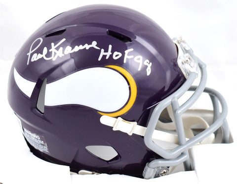 Paul Krause Autographed Vikings 61-79 Speed Mini Helmet w/ HOF- Beckett W Holo