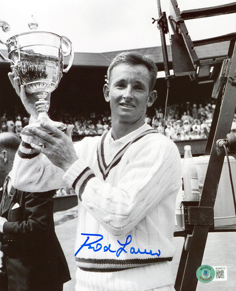 Rod Laver Authentic Signed 8x10 Black & White Photo Autographed BAS #BH049712