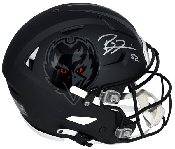 RAY LEWIS SIGNED BALTIMORE RAVENS 2026 DARKNESS AUTHENTIC SPEEDFLEX HELMET