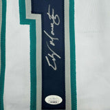 Autographed/Signed Edgar Martinez Seattle White Baseball Jersey JSA COA