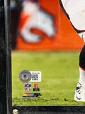 Derek Wolfe Autographed Denver Broncos 8x10 Photo w/ Plaque James Spence COA