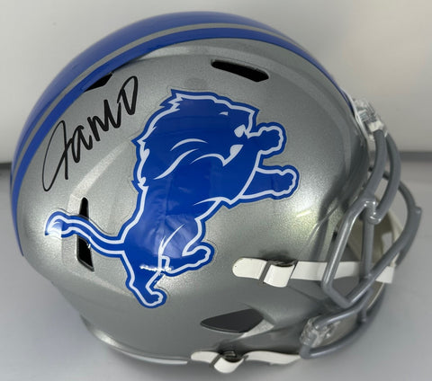 Lions Receiver JAMESON WILLIAMS Signed Full Size Replica Speed Helmet AUTO - BAS