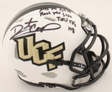 Daunte Culpepper Signed UCF Knights Mini-Helmet (JSA COA) Central Florida Q.B,