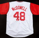 Sam McDowell Signed Cleveland Indians Jersey Inscribed "Sudden" (Beckett)