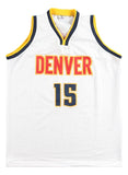 Nikola Jokic Denver Signed White Basketball Jersey JSA