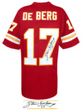 Steve DeBerg Signed Red Custom Football Jersey - (SCHWARTZ COA)