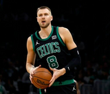 Kristaps Porzingis Signed Boston Celtics Jersey (Beckett) 2014 Top 4 NBA Pick