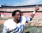 Billy Sims Autographed 8x10 Photo Lions "80 Rookie of Year" Beckett QR #BS12788