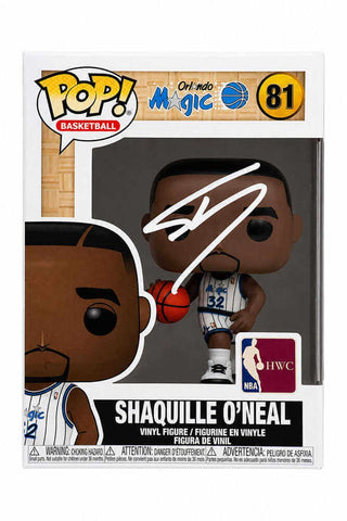 Shaquille O'Neal Signed Magic Shaq Player NBA Funko Pop Doll #81 -(SCHWARTZ COA)
