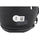 Randy Moss Autographed New England Patriots Eclipse Mini Helmet Beckett 48894