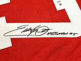 OHIO STATE EDDIE GEORGE AUTOGRAPHED RED JERSEY HEISMAN 1995 BECKETT 222844