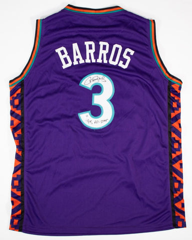 Dana Barros "95 All Star" Signed 1995 All Star Game Jersey (JSA) 76ers & Celtics