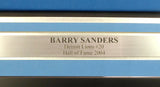 LIONS BARRY SANDERS AUTOGRAPHED SIGNED FRAMED BLUE NIKE JERSEY BECKETT 162419